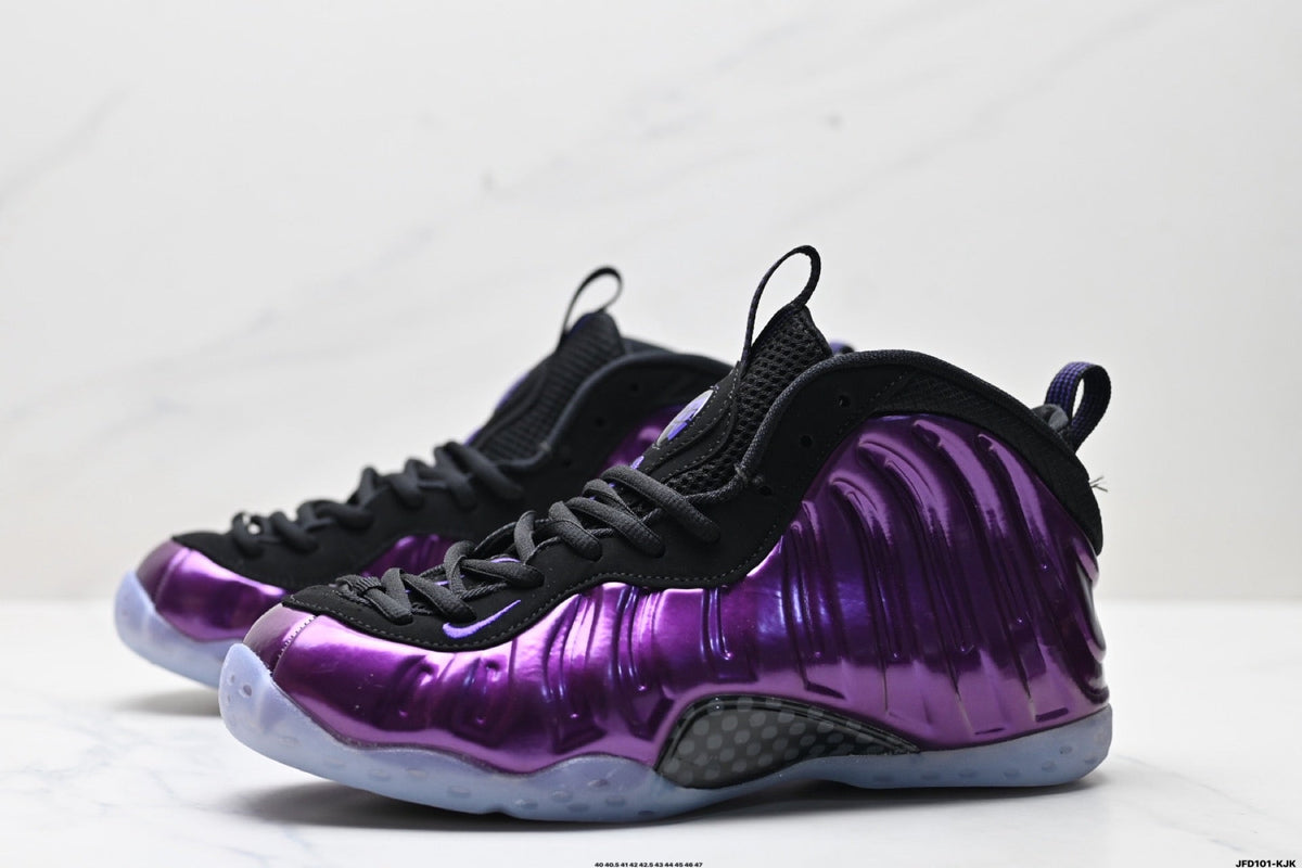 Nike Air Foamposite One Basketball Sneakers in Purple - product image from the listing.