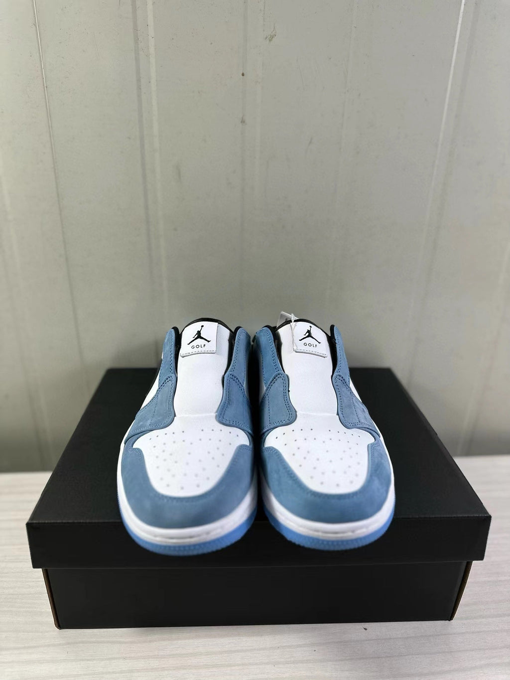 Air Jordan 1 Mule Low Blue White Black FJ1214-400 - product image from the listing.