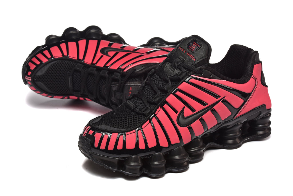 Pink and Black Nike Shox TL Sneakers - product image from the listing.