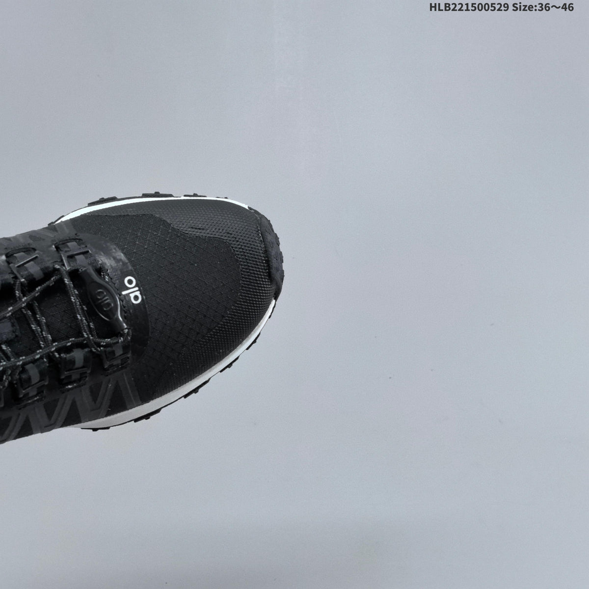 Black Alo Runner Trail Low-Top Sneakers - product image from the listing.