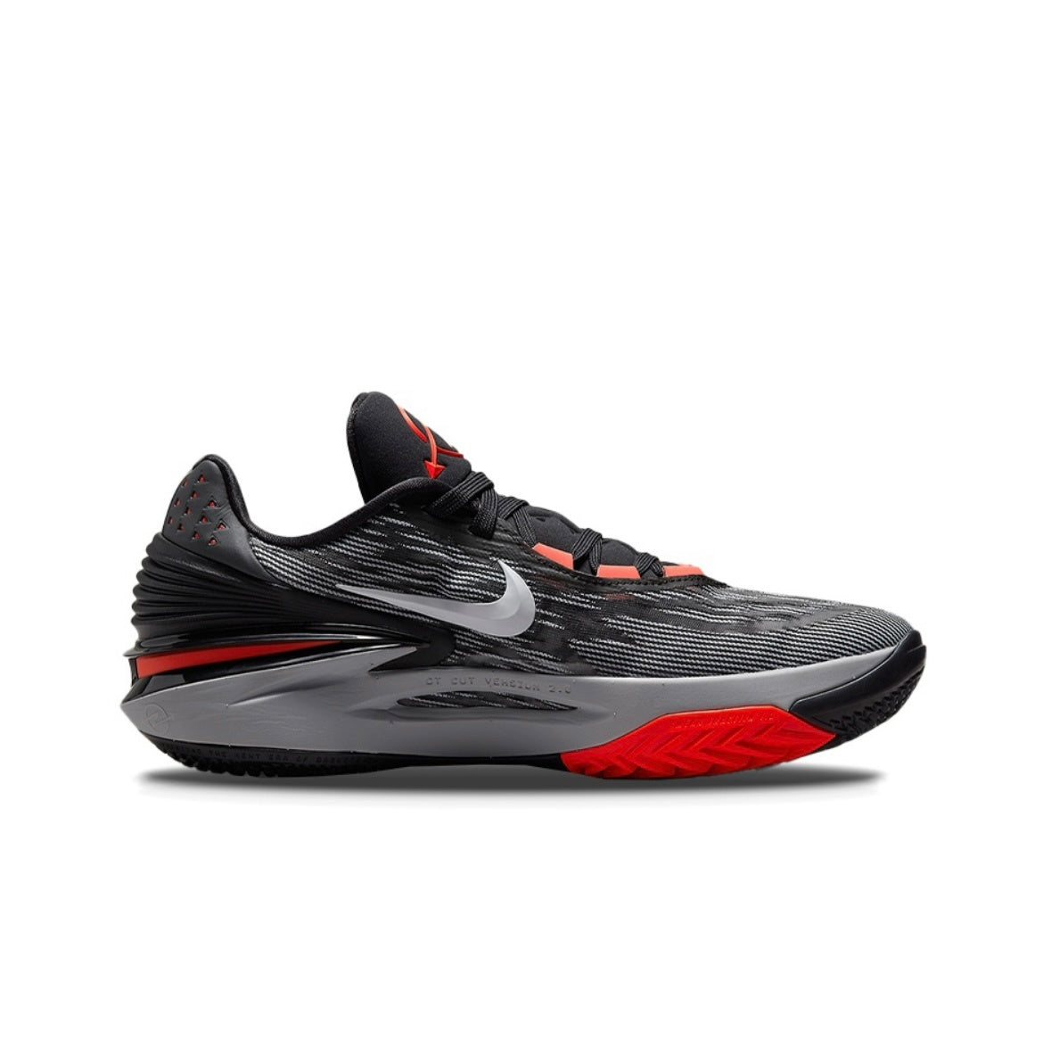 Nike Air Zoom G.T. Cut 2 EP Basketball Shoes in Black Red DJ6013-001 - product image from the listing.