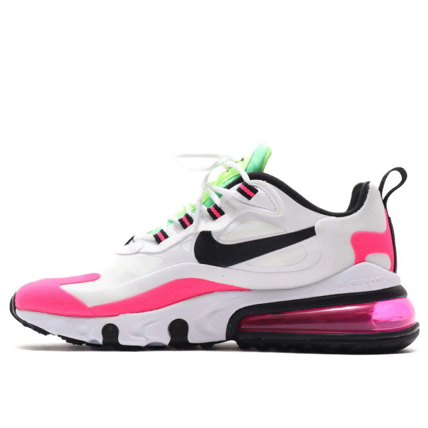 Nike Air Max 270 React Sneakers in White Pink CJ0619-101 - product image from the listing.