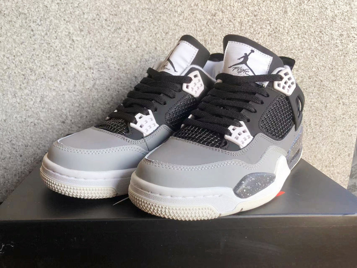 Jordan 4 Black Oreo Sneakers in Black, in Grey and White - product image from the listing.