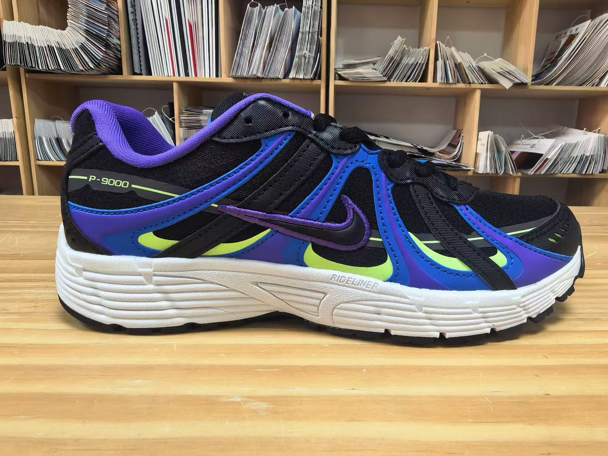 Nike P-9000 Sneakers in Black Blue Purple - product image from the listing.