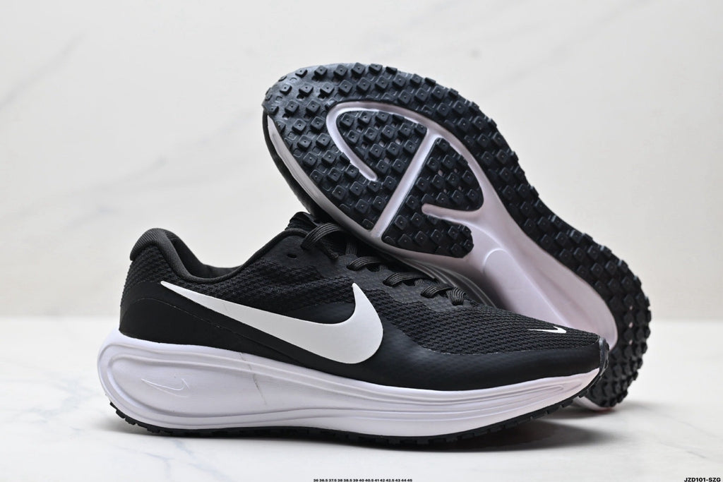 Nike Revolution 8 Running Sneakers in Black and White - product image from the listing.