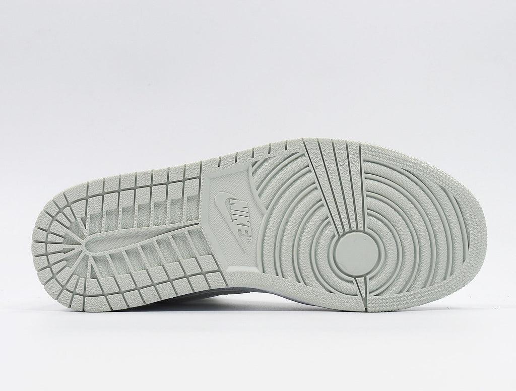 Nike Air Jordan 1 Mid Sneakers in White Grey CV5280-103 - product image from the listing.