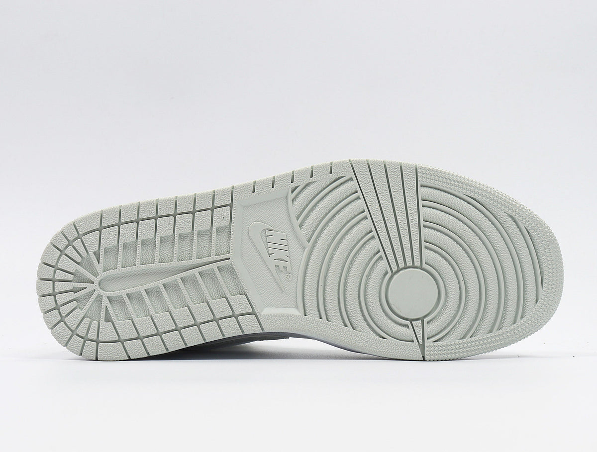 Nike Air Jordan 1 Mid Sneakers in White Grey CV5280-103 - product image from the listing.