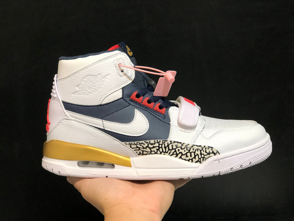 Air Jordan Legacy 312 Olympic White Basketball Sneakers - product image from the listing.