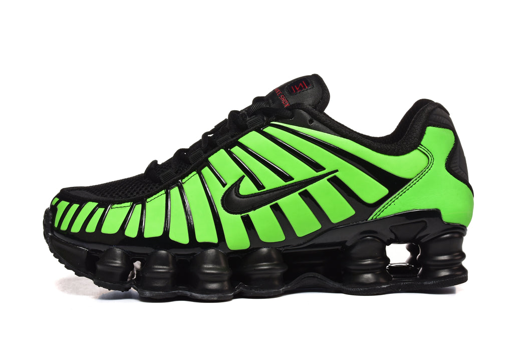 Pink and Black Nike Shox TL Sneakers - product image from the listing.