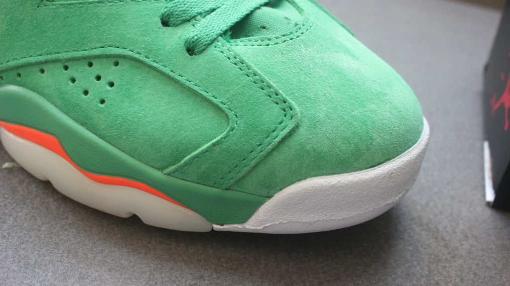 Air Jordan 6 Gatorade High-Top Sneakers in Green 384664-145 - product image from the listing.