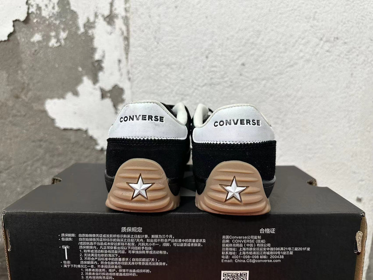 Black and White Converse Trainer-Style Sneakers - product image from the listing.