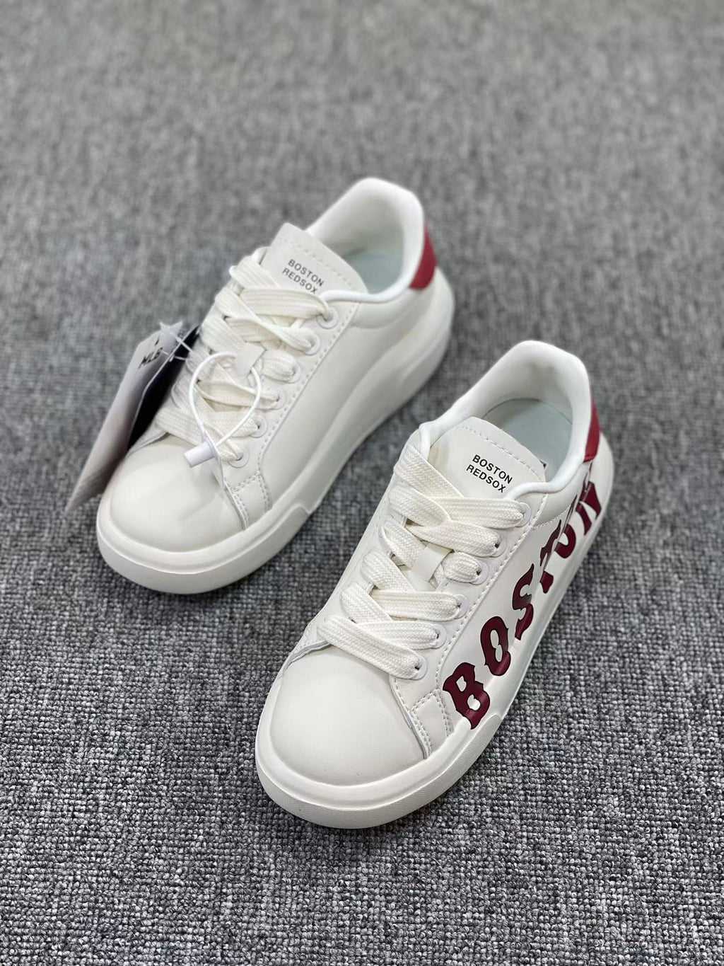 White MLB Chunky Low-Top Sneakers - product image from the listing.