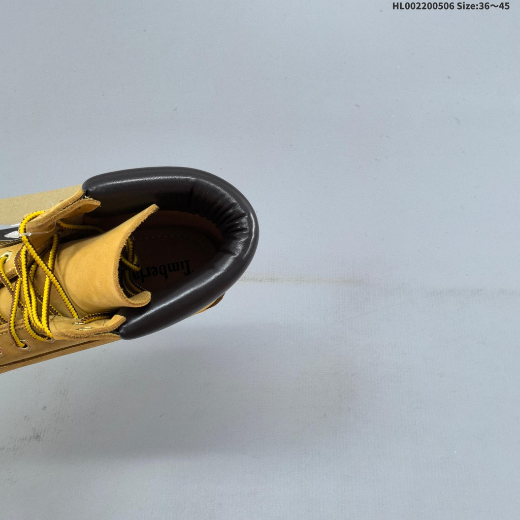6-Inch Leather Boots in Wheat by Timberland - product image from the listing.