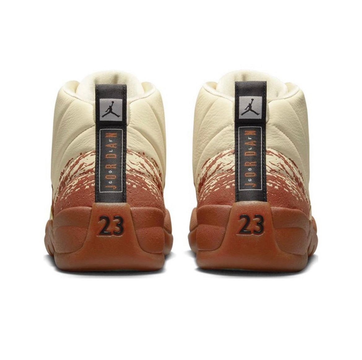 Jordan 12 Retro Eastside Golf Sneakers in Cream Brown DV1758-108 - product image from the listing.