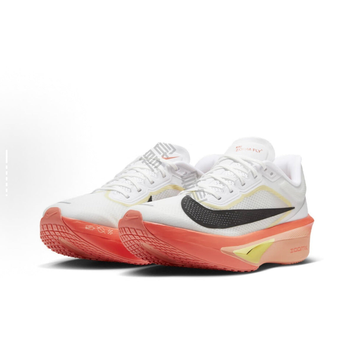 Nike Zoom Fly 6 Running Shoes in White Orange - product image from the listing.