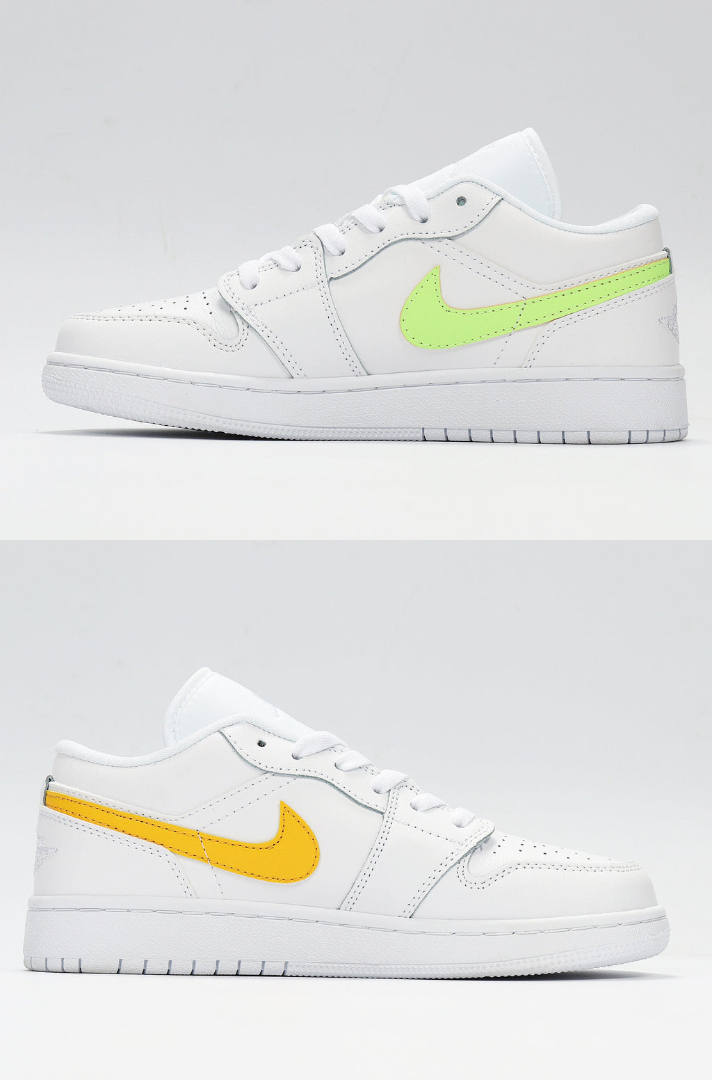 White Multicolor CW7035-100 Sneakers - Nike Air Jordan 1 Low - product image from the listing.