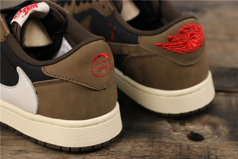 Jordan 1 Low OG TS SP Sneakers in Olive Black CQ4277-001 - product image from the listing.