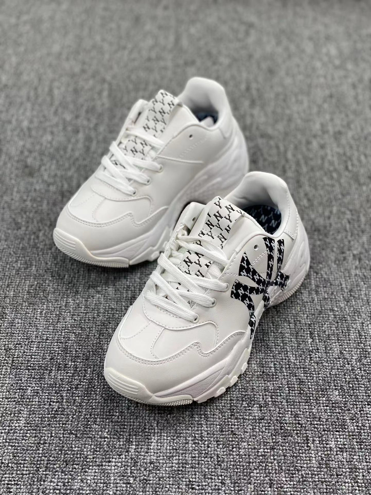 White MLB Chunky Low-Top Sneakers - product image from the listing.