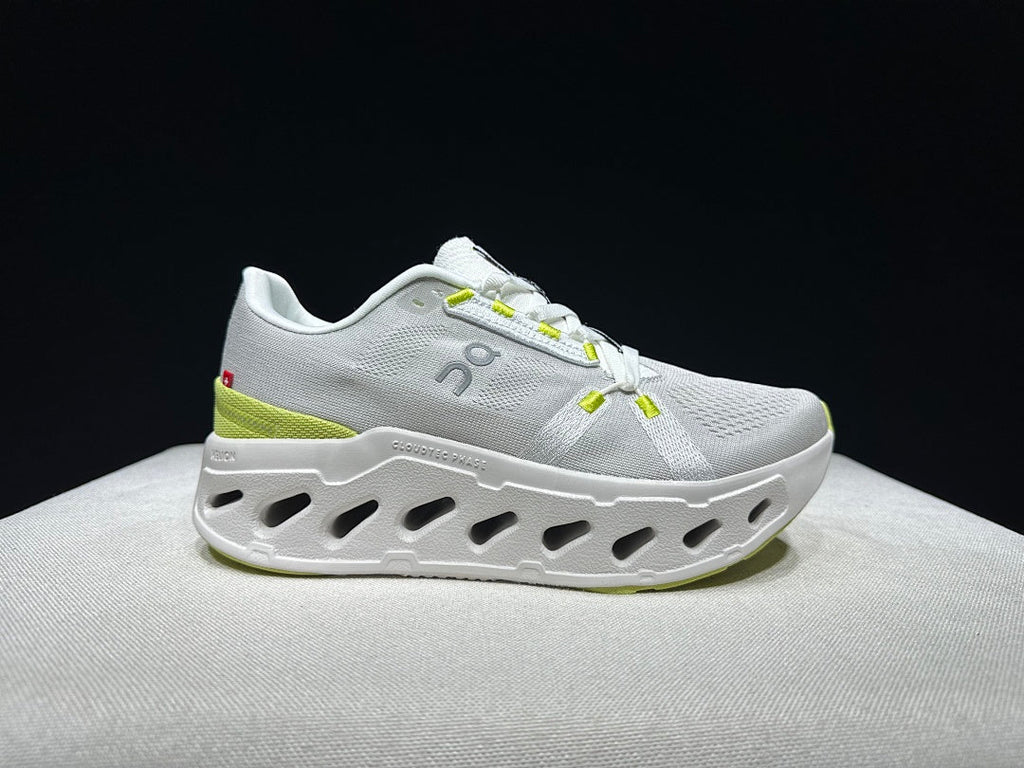 On Cloudeclipse Running Sneakers in White Green - product image from the listing.