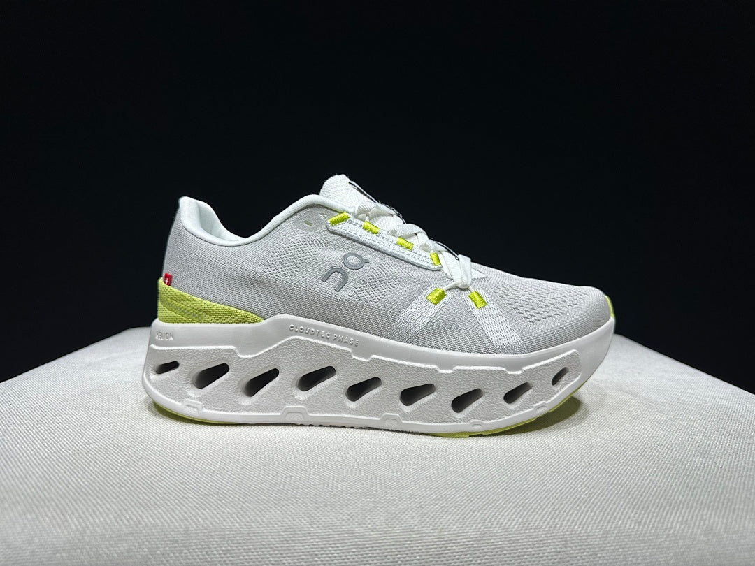 On Cloudeclipse Running Sneakers in White Green - product image from the listing.