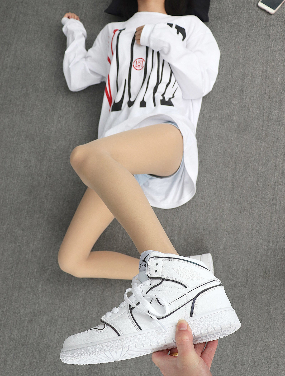 Air Jordan 1 High White Black CK6587-100 - product image from the listing.