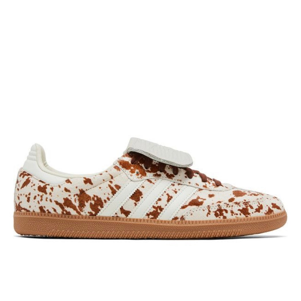 Cow Print Brown White Adidas Samba LT - product image from the listing.