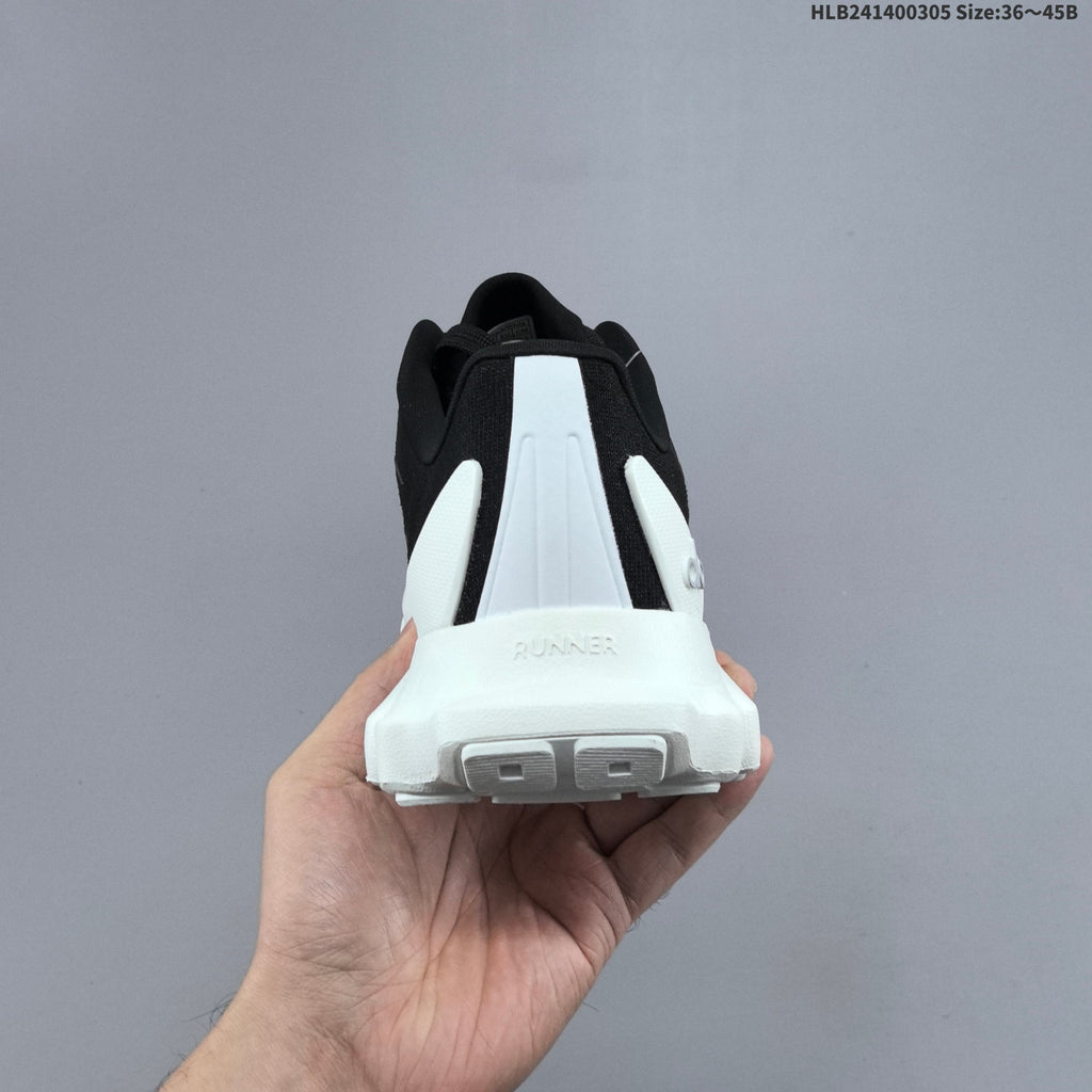 Alo Recovery Mode Running Shoes, in Black and White - product image from the listing.