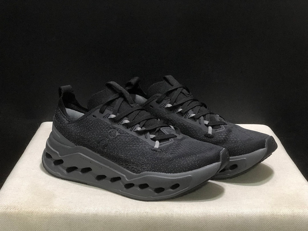 Black On Cloudsurfer Max Running Shoes - product image from the listing.