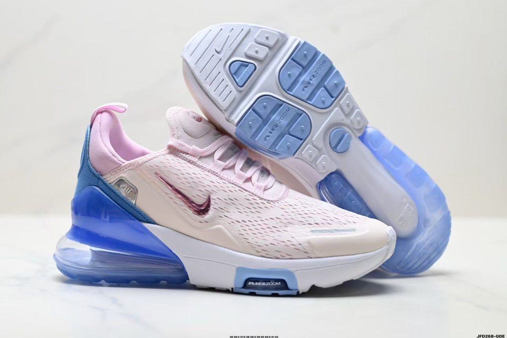Nike Air Max 270 Sneakers in White Pink Blue JFD268-GE - product image from the listing.