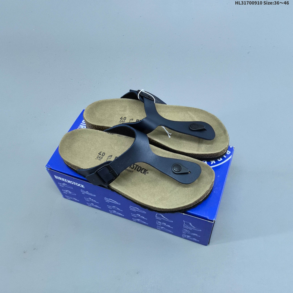 Gizeh-Style Toe-Post Sandals, Neutral Footbed by Birkenstock - product image from the listing.