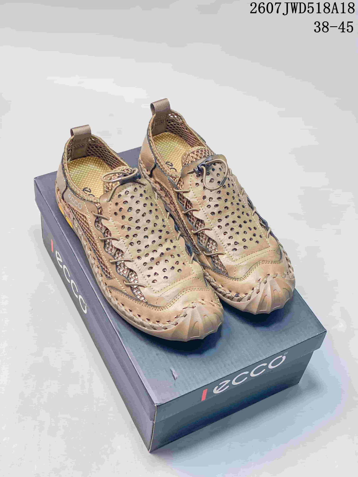 ECCO 2607JWD518A18 Tan Outdoor Trail Trainers - product image from the listing.