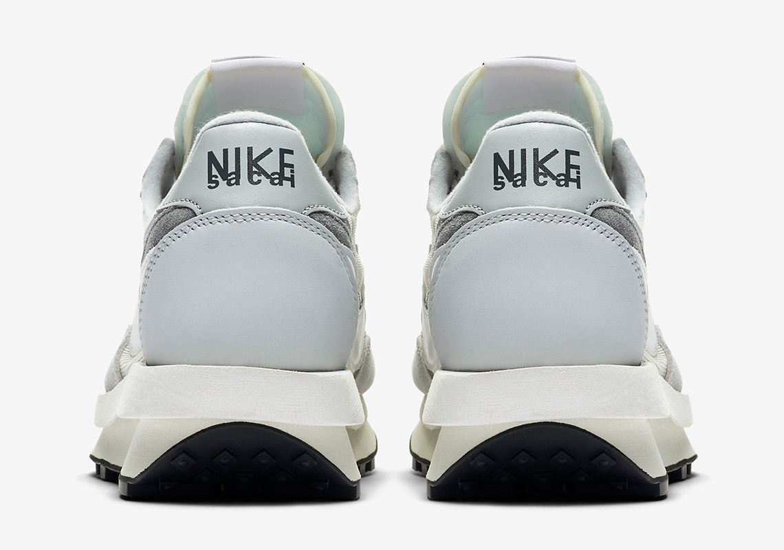 White and Grey Nike x sacai LDWaffle Sneakers BV0073-100 - product image from the listing.