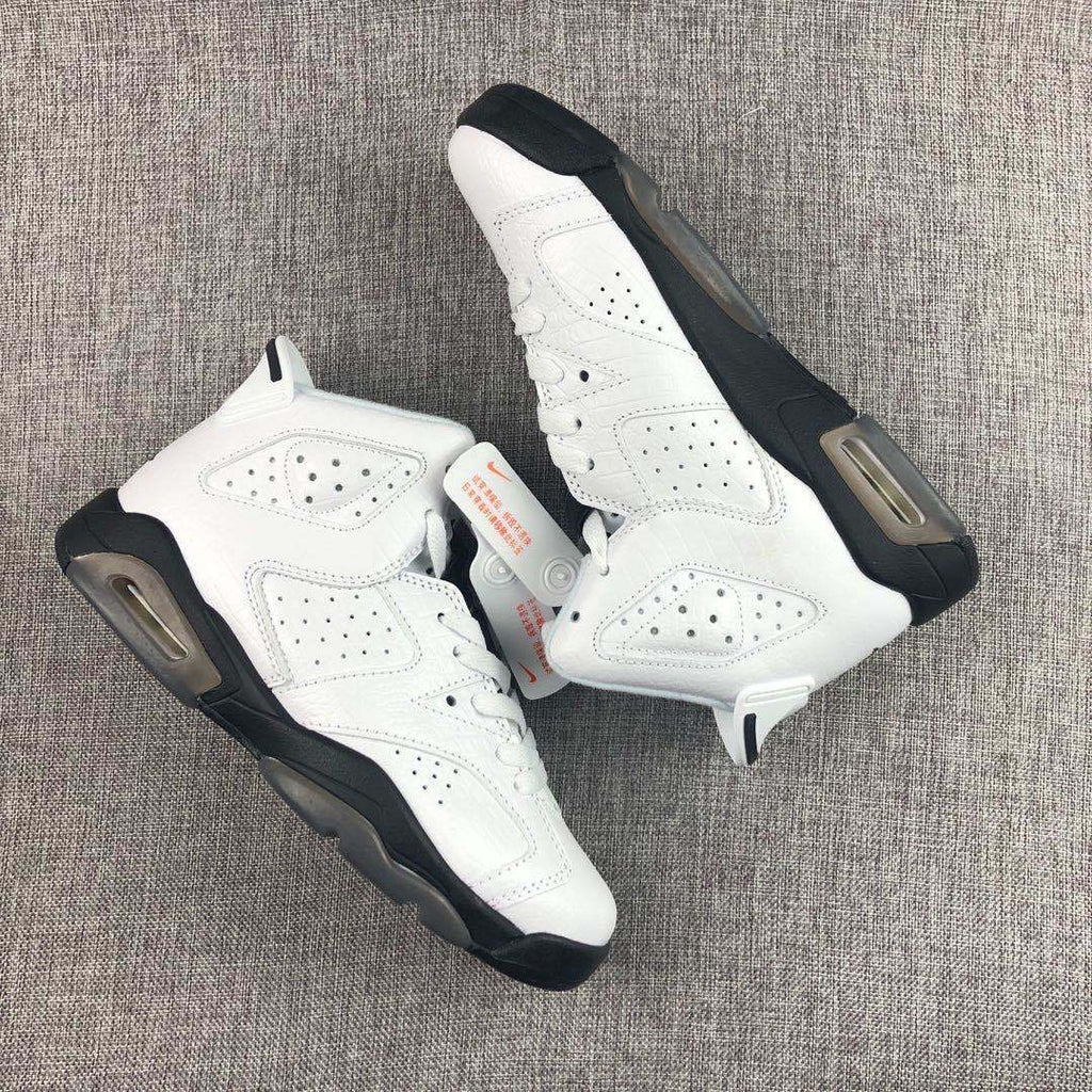 Air Jordan 6 Alligator White Black Sneakers - product image from the listing.