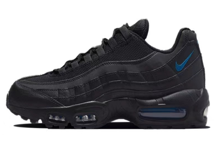 Nike Air Max 95 Sneakers in Black and Blue - product image from the listing.