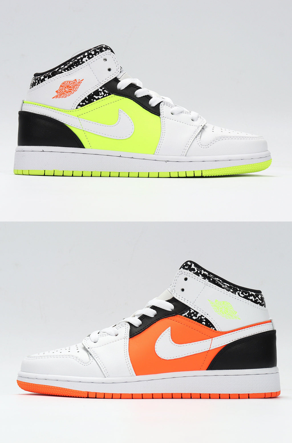 Jordan 1 Low Sneakers in Yellow Orange 554725-870 - product image from the listing.