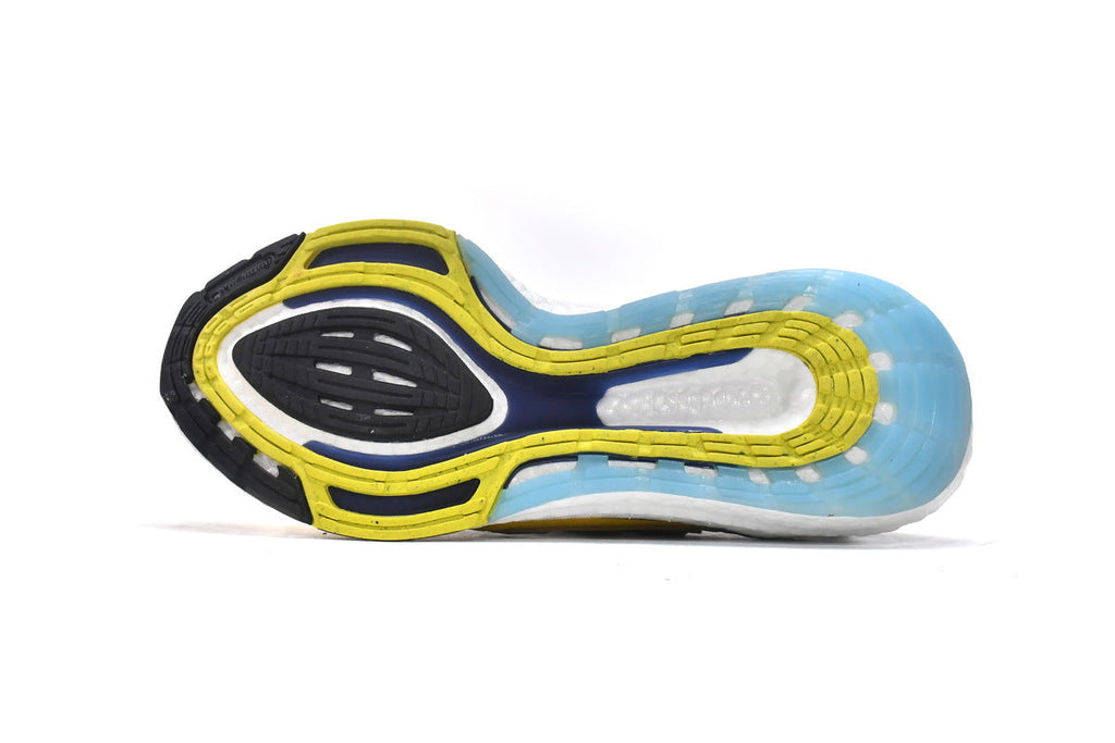 adidas UltraBoost 22 Shoes for Running, Yellow and Blue, GW1710 - product image from the listing.