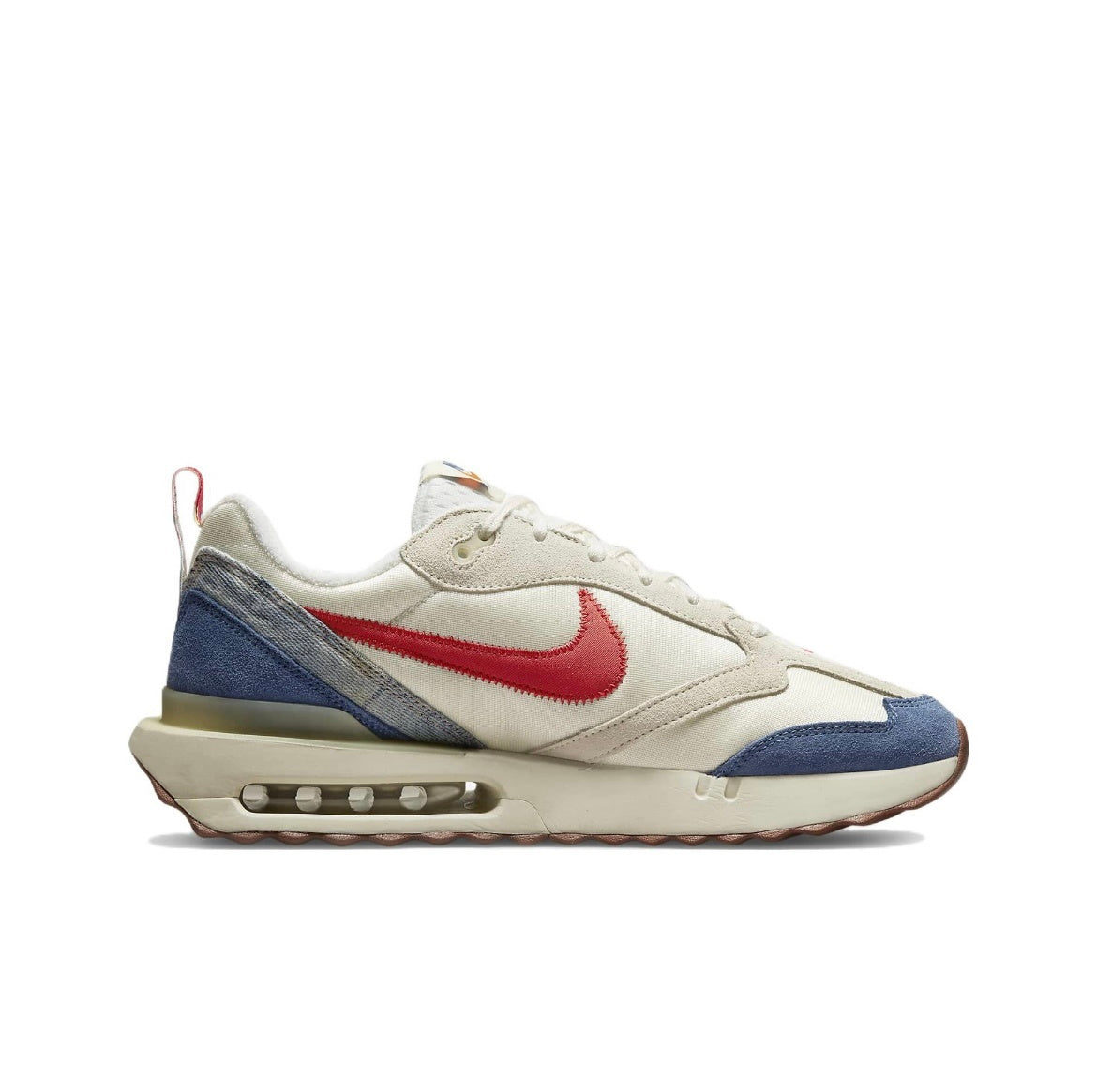 Nike Air Max Dawn DV1487-162 Sneakers, in Sail Red Blue - product image from the listing.