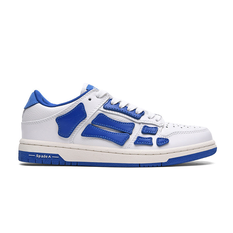 Low-Top Sneakers in White and Blue MFS003-123 - product image from the listing.