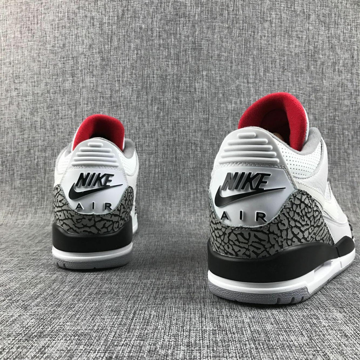 White Cement Sneakers - Air Jordan 3 Retro - product image from the listing.