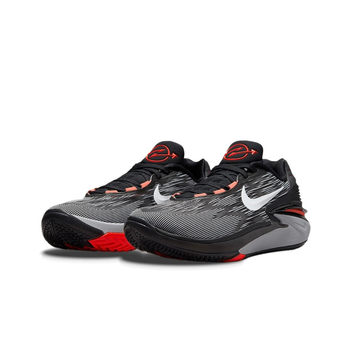 Nike Air Zoom G.T. Cut 2 EP Basketball Shoes in Black Red DJ6013-001 - product image from the listing.