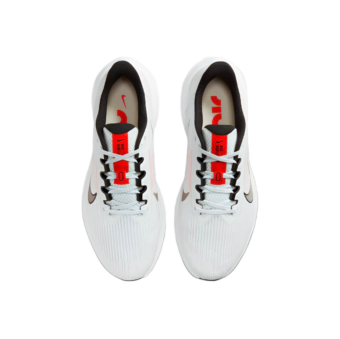 Nike Air Winflo 9 Running Shoes in White and Pink DD6203-009 - product image from the listing.