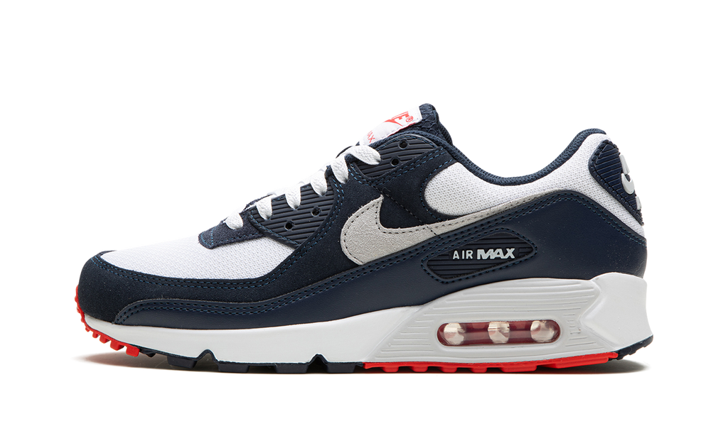 "Navy / Crimson" Air Max 90 DM0029 400 - product image from the listing.
