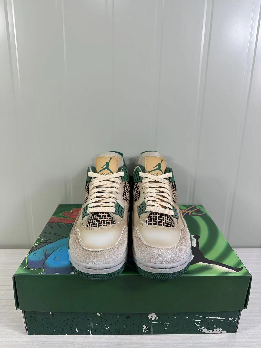 Air Jordan 4 Retro Off-White Green DC7770-106 - product image from the listing.