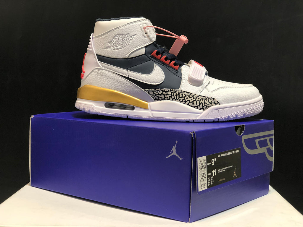 Air Jordan Legacy 312 Olympic White Basketball Sneakers - product image from the listing.