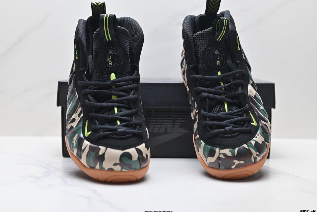 Nike Air Foamposite One Penny Hardaway Camo Trainers - product image from the listing.
