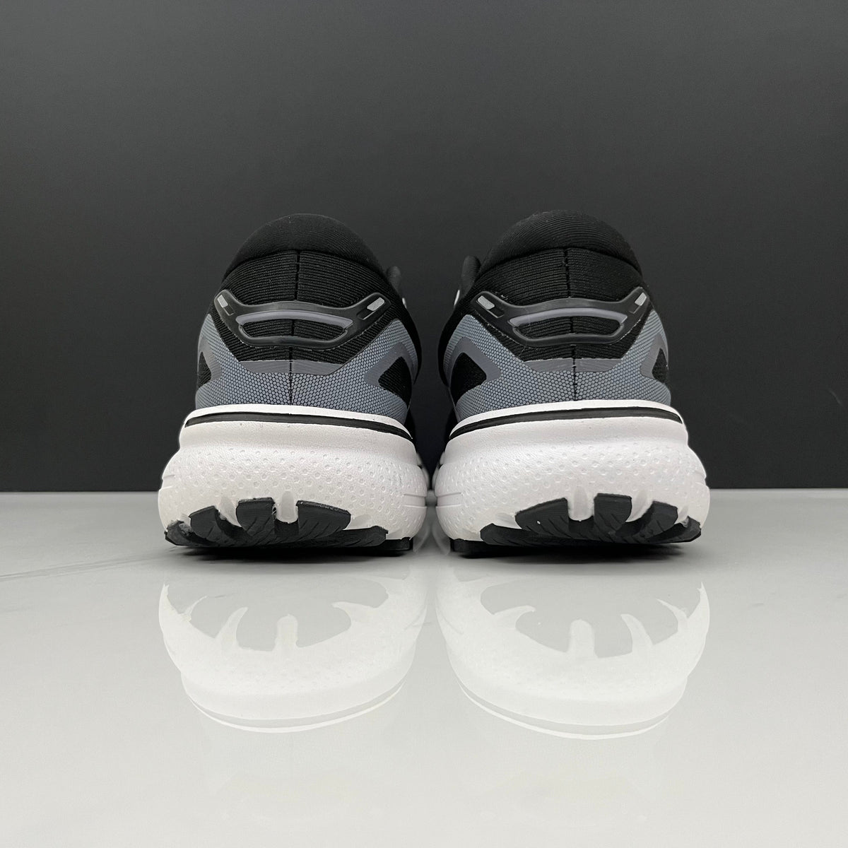 Brooks Ghost 15 Running Shoes, in Black and White - product image from the listing.