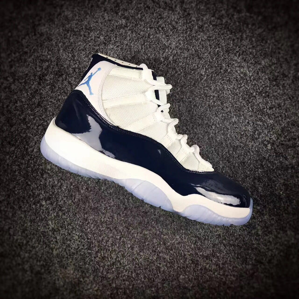 Jordan 11 Georgetown High-Top Sneakers in Navy - product image from the listing.