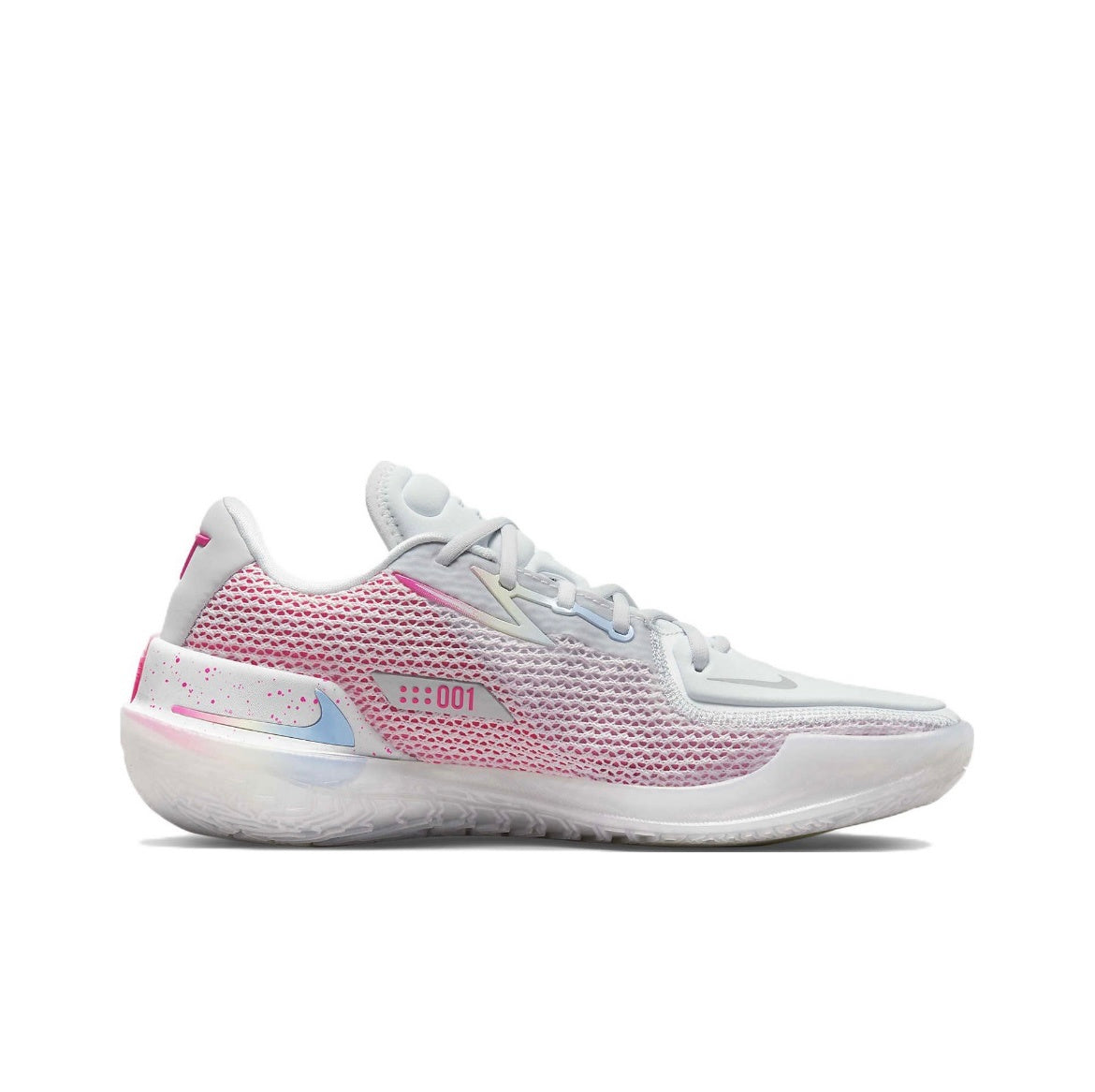 Nike Air Zoom G.T. Cut EP Basketball Shoes in White Pink CZ0175-008 - product image from the listing.