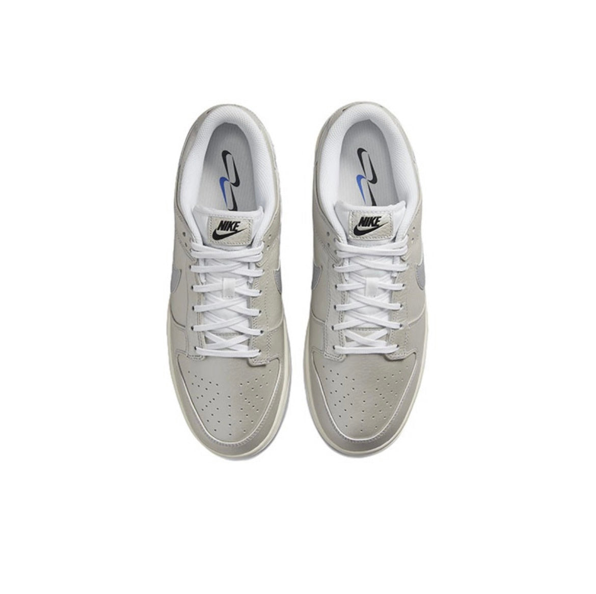 Nike Dunk Low Sneakers in Metallic Silver DX3197-095 - product image from the listing.