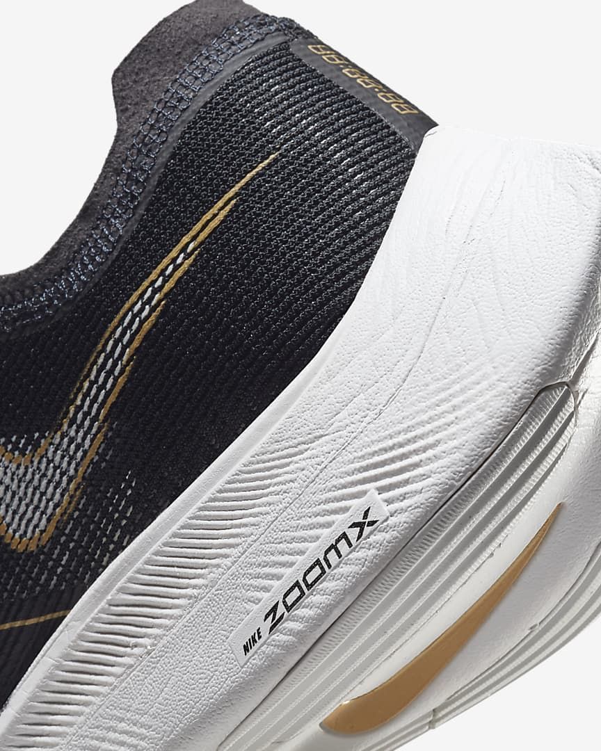 Nike ZoomX Vaporfly NEXT% 2 Running Shoes in Black Gold CU4111-001 - product image from the listing.